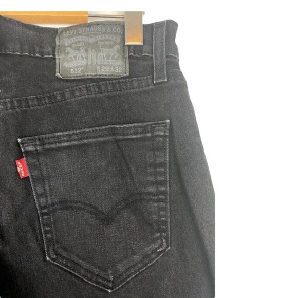 LEVI'S MEN'S 512 Slim Taper Fit Jeans Native Cali Black US 29 X32 - Picture 6 of 12